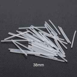 50Pcs/lot 14G Bioplast Straight Bar Parts 6mm-38mm Post Curved Barbell Nipple Tongue Eyebrow Piercings Replacement Accessories