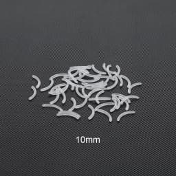 50Pcs/lot 14G Bioplast Straight Bar Parts 6mm-38mm Post Curved Barbell Nipple Tongue Eyebrow Piercings Replacement Accessories
