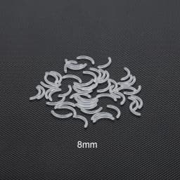 50Pcs/lot 14G Bioplast Straight Bar Parts 6mm-38mm Post Curved Barbell Nipple Tongue Eyebrow Piercings Replacement Accessories