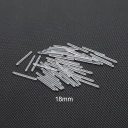 50Pcs/lot 14G Bioplast Straight Bar Parts 6mm-38mm Post Curved Barbell Nipple Tongue Eyebrow Piercings Replacement Accessories
