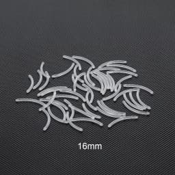 50Pcs/lot 14G Bioplast Straight Bar Parts 6mm-38mm Post Curved Barbell Nipple Tongue Eyebrow Piercings Replacement Accessories