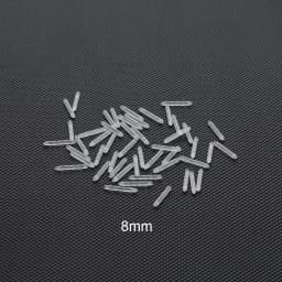 50Pcs/lot 14G Bioplast Straight Bar Parts 6mm-38mm Post Curved Barbell Nipple Tongue Eyebrow Piercings Replacement Accessories