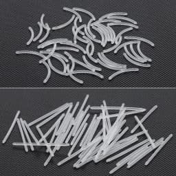 50Pcs/lot 14G Bioplast Straight Bar Parts 6mm-38mm Post Curved Barbell Nipple Tongue Eyebrow Piercings Replacement Accessories