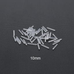 50Pcs/lot 14G Bioplast Straight Bar Parts 6mm-38mm Post Curved Barbell Nipple Tongue Eyebrow Piercings Replacement Accessories