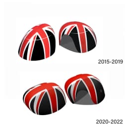 Union Jack Door Rearview Wing Mirror Cover Case Car Accessories For Mini Cooper S Clubman Countryman One JCW F54 F55 F56 F57 F60