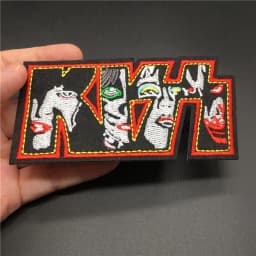 Band Patch Size: 9.4x4.2cm Metal Rock Patch for Clothing Music Stripe Embroidery Badge Applique Clothes Sticker Diy Decoration