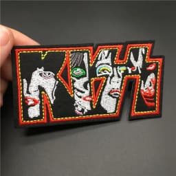 Band Patch Size: 9.4x4.2cm Metal Rock Patch for Clothing Music Stripe Embroidery Badge Applique Clothes Sticker Diy Decoration
