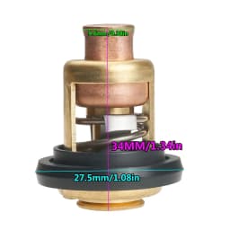 Thermostat 6E5-12411-02 6E5-12411-00 6E5-12411-10 for YAMAHA 2 Stroke 15HP 25HP 30HP 40HP -220HP boat engine