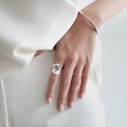 Real 925 sterling silver finger rings for women round bump open gold Trendy fine Jewelry Large Adjustable Antique Rings Anillos