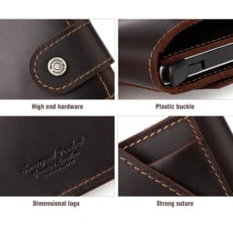 Superior New Man Vintage RFID Blocking Money Wallet Automatic Pop-up Credit Card Case Business Purse Cash Coin Pocket for Men