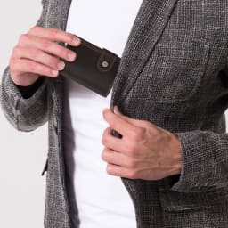 Superior New Man Vintage RFID Blocking Money Wallet Automatic Pop-up Credit Card Case Business Purse Cash Coin Pocket for Men