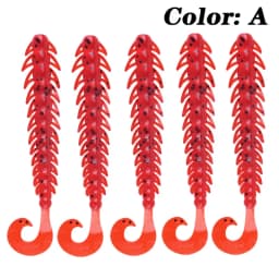 10Pcs Larva Fishing Soft Lures 50mm 65mm Fishy Smell Silicone Artificial Bait Worm Bass Pike Minnow Swimbait Jigging Wobblers