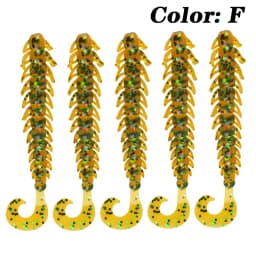 10Pcs Larva Fishing Soft Lures 50mm 65mm Fishy Smell Silicone Artificial Bait Worm Bass Pike Minnow Swimbait Jigging Wobblers