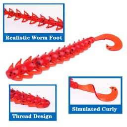 10Pcs Larva Fishing Soft Lures 50mm 65mm Fishy Smell Silicone Artificial Bait Worm Bass Pike Minnow Swimbait Jigging Wobblers