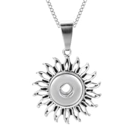New Snap Button Jewelry Mini 12mm Snap Pendant Necklaces Fit 12mm Snap Buttons Pendant Necklace For Women Gift