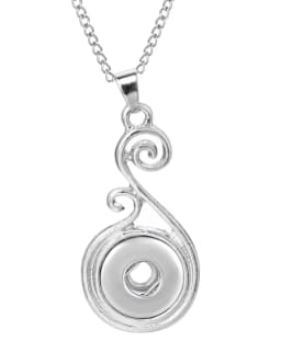 New Snap Button Jewelry Mini 12mm Snap Pendant Necklaces Fit 12mm Snap Buttons Pendant Necklace For Women Gift