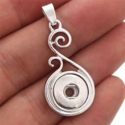 New Snap Button Jewelry Mini 12mm Snap Pendant Necklaces Fit 12mm Snap Buttons Pendant Necklace For Women Gift
