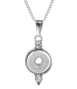 New Snap Button Jewelry Mini 12mm Snap Pendant Necklaces Fit 12mm Snap Buttons Pendant Necklace For Women Gift