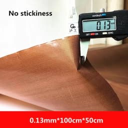 0.13mm/0.18mm PTFE High Temperature Resistant Insulation Cloth Sealing Machine Anti-Scald Cloth Insulation Wearproof Non-Stick