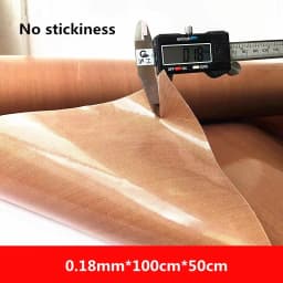0.13mm/0.18mm PTFE High Temperature Resistant Insulation Cloth Sealing Machine Anti-Scald Cloth Insulation Wearproof Non-Stick