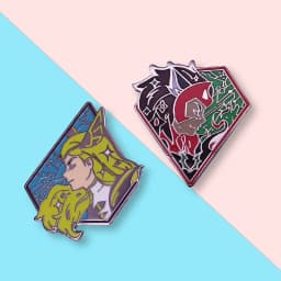 She-Ra Enamel Pin Set : Princess of Power Catra Adora Brooch Classic Nostalgic Animation Jewelry