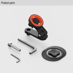 Universal Bike & Motorcycle Phone Mount - Adjustable Angle Aluminum Alloy Handlebar Clamp with M6 Screw (Tool-Free Installation)
