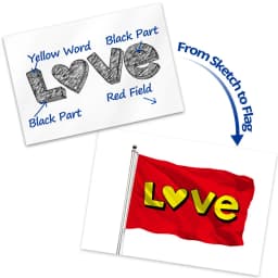 Custom Flag 90x90cm Large Printed Pattern Clearly Flying Outdoor Advertising Business Promotion National 3x3FT Banners