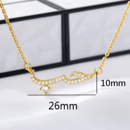 Luxury Shiny Crystal Arabic Love Pendant Necklace For Women Stainless Steel Chain Fashion Vintage Necklace Jewelry Couple Gifts