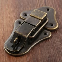 1set Antique Bronze Box Latch Hasp w/screws Jewelry Wood Box Decor Drawer Suitcases Iron Buckle Clasp Furniture 95*52mm Hardware