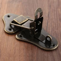 1set Antique Bronze Box Latch Hasp w/screws Jewelry Wood Box Decor Drawer Suitcases Iron Buckle Clasp Furniture 95*52mm Hardware