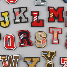 A-Z Letter Patches on Clothes magic paste Patch Military Biker Embroidery Clothing Sticker Applique 26pc Alphabet Diy Logo Brand