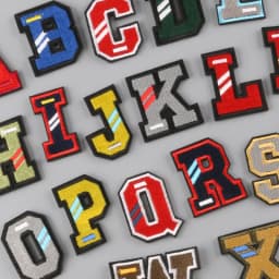 A-Z Letter Patches on Clothes magic paste Patch Military Biker Embroidery Clothing Sticker Applique 26pc Alphabet Diy Logo Brand