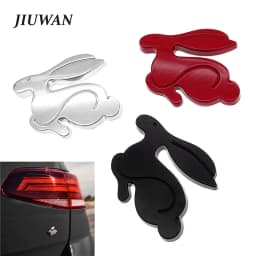 1pc Universal Cartoons Car Styling Decal for VW Jetta Golf BMW Audi Chevrolet 3D Metal Running Rabbit Emblem Rear Trunk Badge