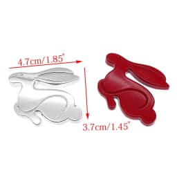 1pc Universal Cartoons Car Styling Decal for VW Jetta Golf BMW Audi Chevrolet 3D Metal Running Rabbit Emblem Rear Trunk Badge
