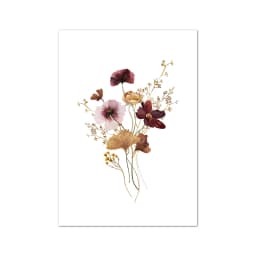 Floral Bouquet Watercolor Art Painting Japanese Ikebana Flowers Wall Pictures Minimalist Poster Canvas Print Bedroom Home Decor