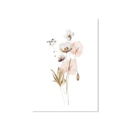 Floral Bouquet Watercolor Art Painting Japanese Ikebana Flowers Wall Pictures Minimalist Poster Canvas Print Bedroom Home Decor