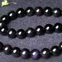 Natural Black Rainbow Obsidian Ice Black Loose Beads 4/6/8/10/12/14 MM Fit Diy Charm Bracelet Beads For Jewelry Making Accessory