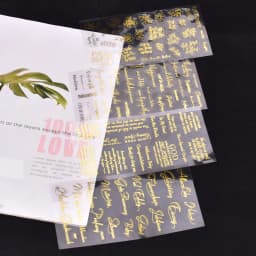 4pc Gold UV Resin Stickers Filling Material Phrases Blessings Stickers Decorative Sticker DIY Epoxy Resin Jewelry Making