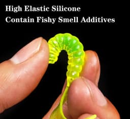 10 Pcs Jig Wobblers Worm Soft Lure 4.8cm 1.2g Shrimp Fishy Smell Spiral Tail Artificial Silicone Bait Swimbait Fishing Tackle