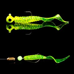 10 Pcs Jig Wobblers Worm Soft Lure 4.8cm 1.2g Shrimp Fishy Smell Spiral Tail Artificial Silicone Bait Swimbait Fishing Tackle