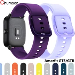 20mm 22mm Watch Band for Amazfit Bip 6 5 GTS 2 3 4 GTS2mini GTR 2 Silicone Bracelet Samsung Galaxy Watch 7 6 5 4 40mm 44mm Strap