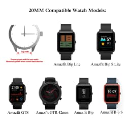 20mm 22mm Watch Band for Amazfit Bip 6 5 GTS 2 3 4 GTS2mini GTR 2 Silicone Bracelet Samsung Galaxy Watch 7 6 5 4 40mm 44mm Strap