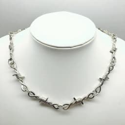New Small Wire Brambles Iron Unisex Choker Necklace Women Hip-hop Gothic Punk Blade Barbed Wire Little Thorns Chain Choker Gifts
