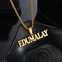 Atoztide 2022 New Personalized  NK Thick Chain Rope Names  Nameplate Bold Jewelry Stainless Steel Custom Letter Necklace