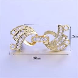2023 Fashion Clasps Accessories DIY Jewellery Findings Components Fit Making Multi Strand Pearl Bracelet Necklace Clasp Closures