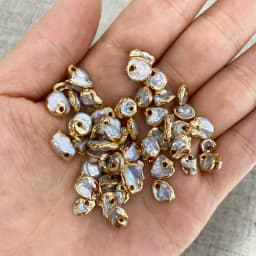 1 Pieces Natural Freshwater Pearl Charms 8-10 mm Pearls Small Pendants for Jewelry Making DIY Necklace Bracelet Accessories