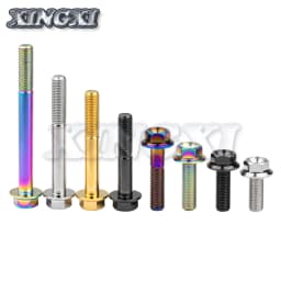 Xingxi M8/M10X15 ~ 100mm Titanium Bolt DIN6921 Hexagon Flange Head Screw for Motorcycle Modification Disc Brake Bolt