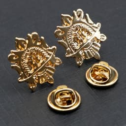 1 Pair Retro Lapel Pin Brooch Vintage Fashion Tree Leaf Collar Pin Hollowed Out Crown Shirts Suits Breastpin Jewelry Accessories