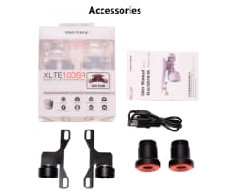 Skateboard Xlite100 Light Warning LED Lights Waterproof USB Rechargeable Night Warning Lamp 2 Pcs For Longboard Electric Scooter