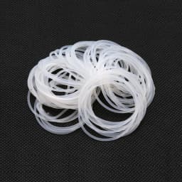 10/50pcs VMQ White Silicone Ring Gasket CS 2mm OD 5 ~ 80mm Food Grade Waterproof Washer Rubber Silicone Gasket Rubber O-Ring